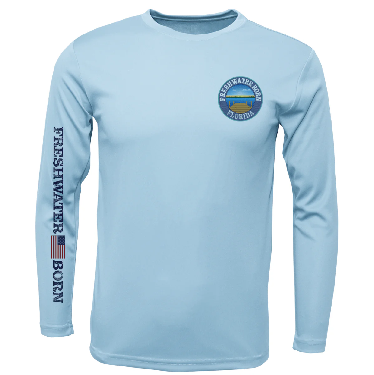 Florida Freshwater Born "All For Rum and Rum For All" Girl's Long Sleeve UPF 50+ Dry-Fit Shirt - Image 6