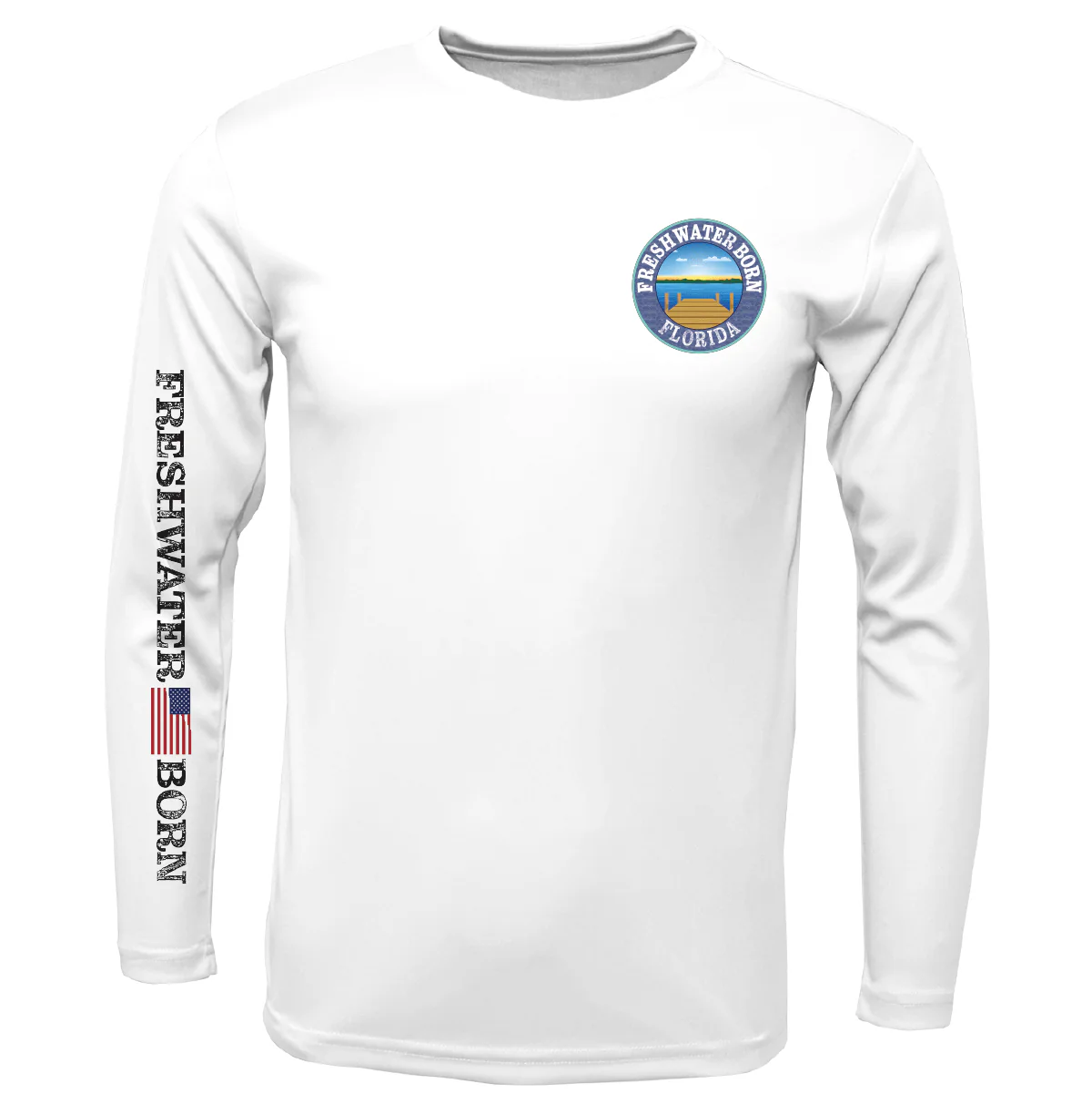 Florida Freshwater Born "Surrender The Booty" Boy's Long Sleeve UPF 50+ Dry-Fit Shirt - Image 6