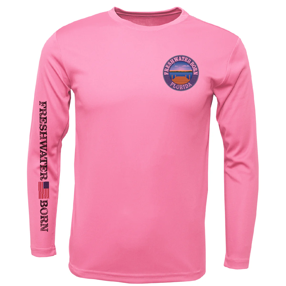Florida Freshwater Born "Surrender The Booty" Girl's Long Sleeve UPF 50+ Dry-Fit Shirt - Image 12