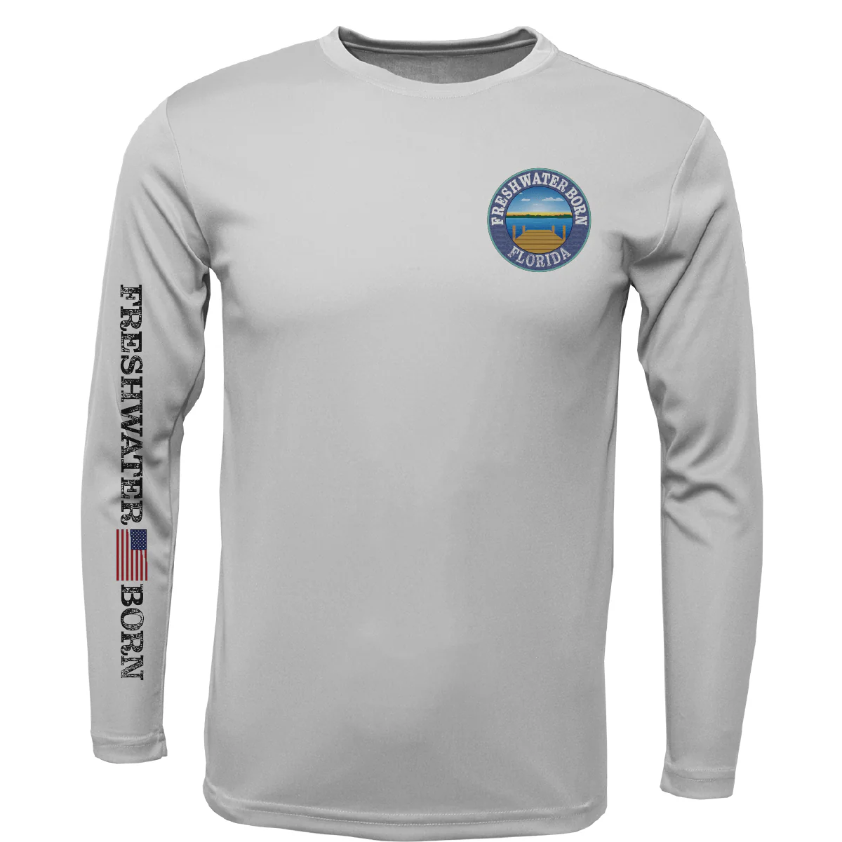 Florida Freshwater Born "Surrender The Booty" Girl's Long Sleeve UPF 50+ Dry-Fit Shirt - Image 2