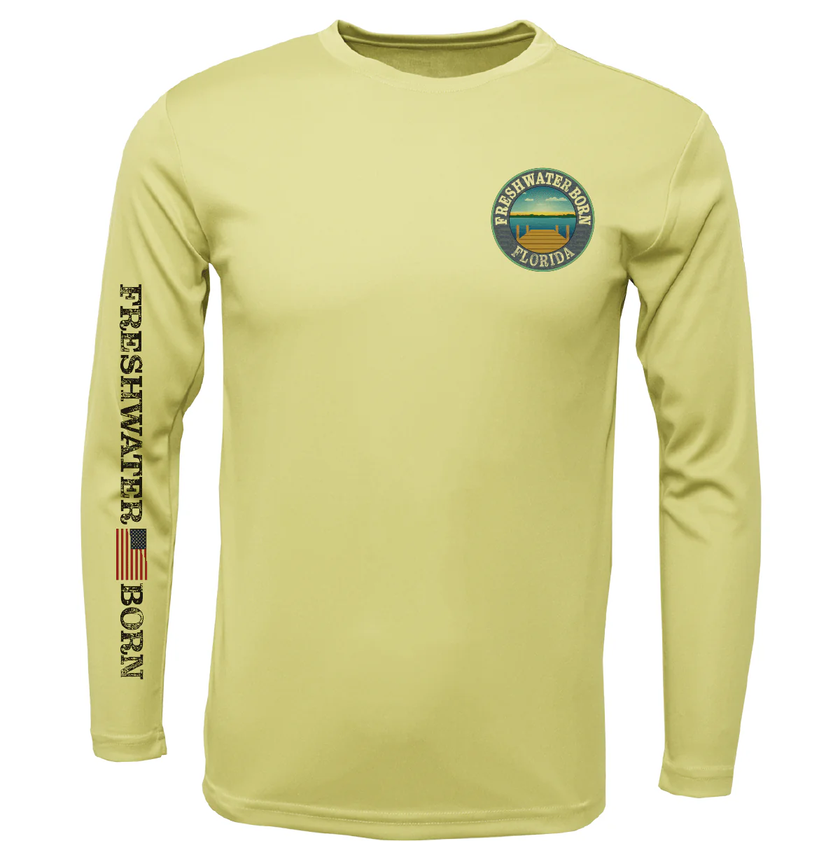 Florida Freshwater Born "Surrender The Booty" Girl's Long Sleeve UPF 50+ Dry-Fit Shirt - Image 6