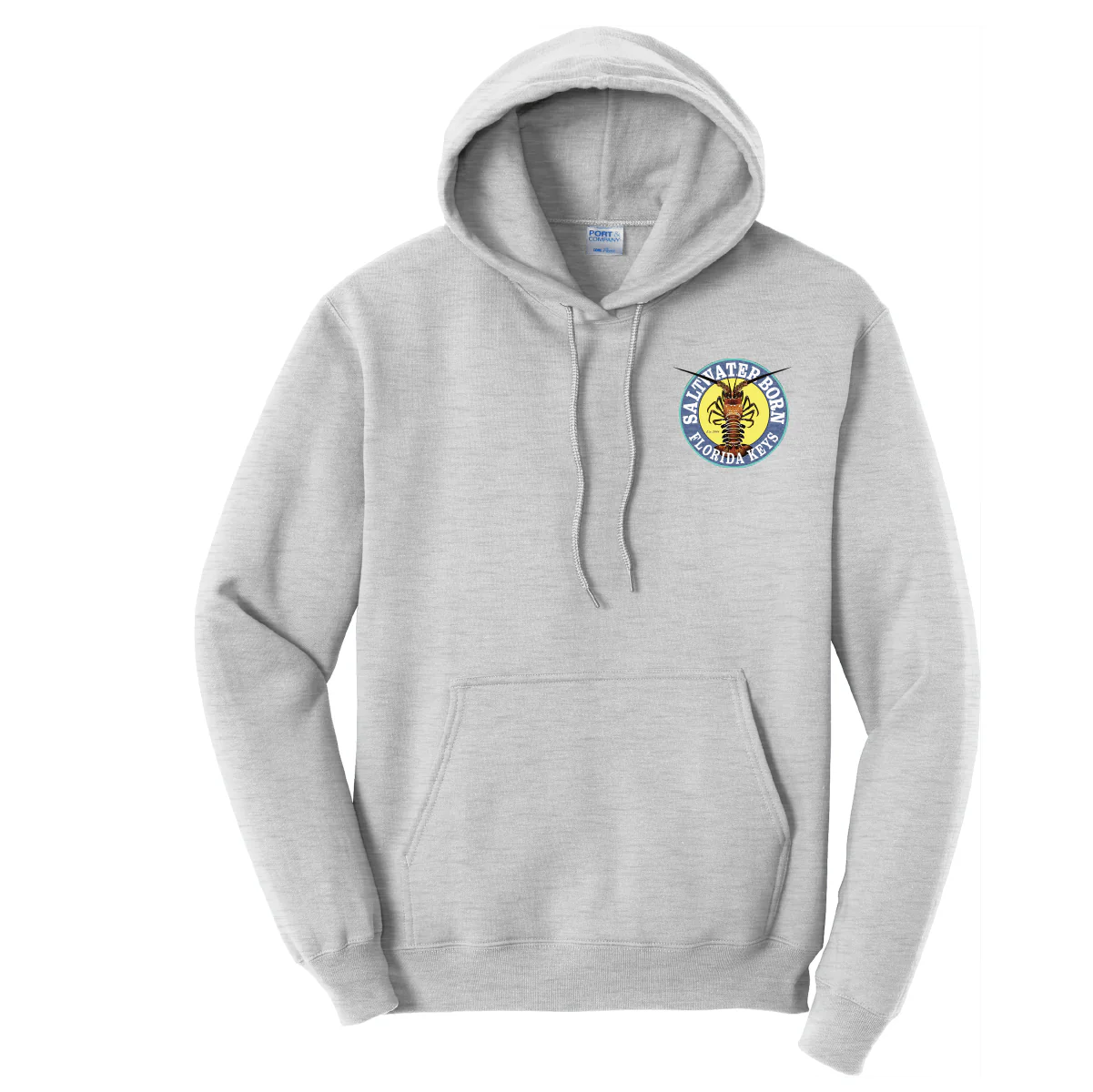 Florida Keys Realistic Lobster Cotton Hoodie - Image 4
