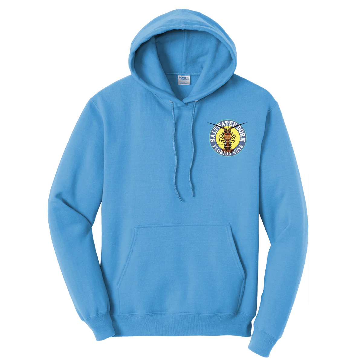 Florida Keys Realistic Lobster Cotton Hoodie - Image 9