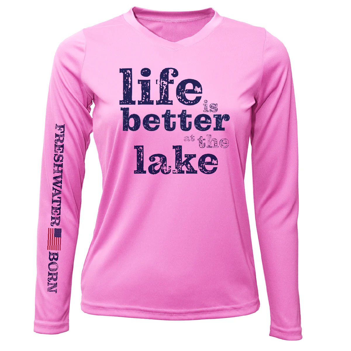 Florida "Life is Better at the Lake" Women's Long Sleeve UPF 50+ Dry-Fit Shirt - Image 9