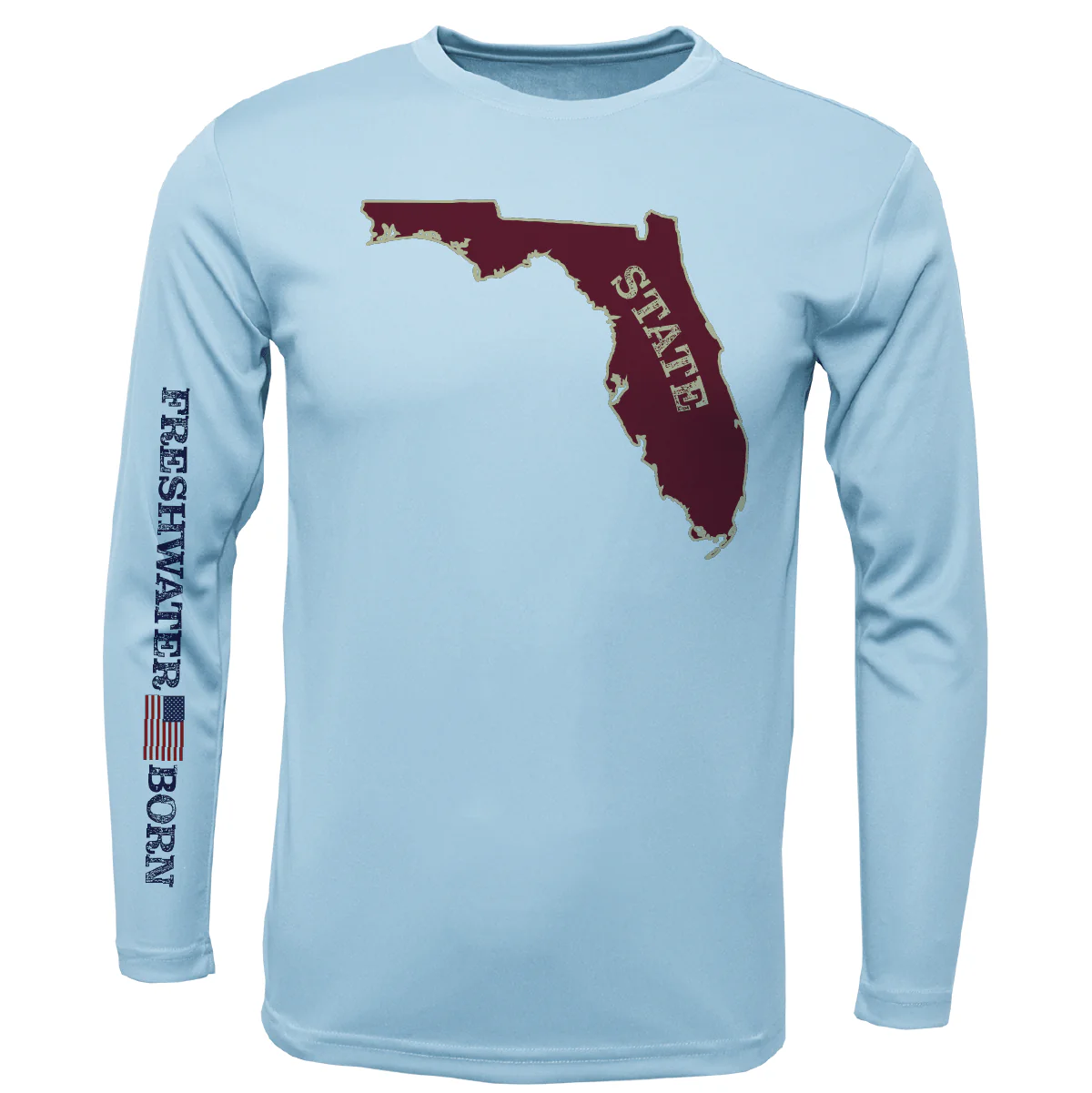 FSU Garnet and Gold Freshwater Born Boy's Long Sleeve UPF 50+ Dry-Fit Shirt - Image 6
