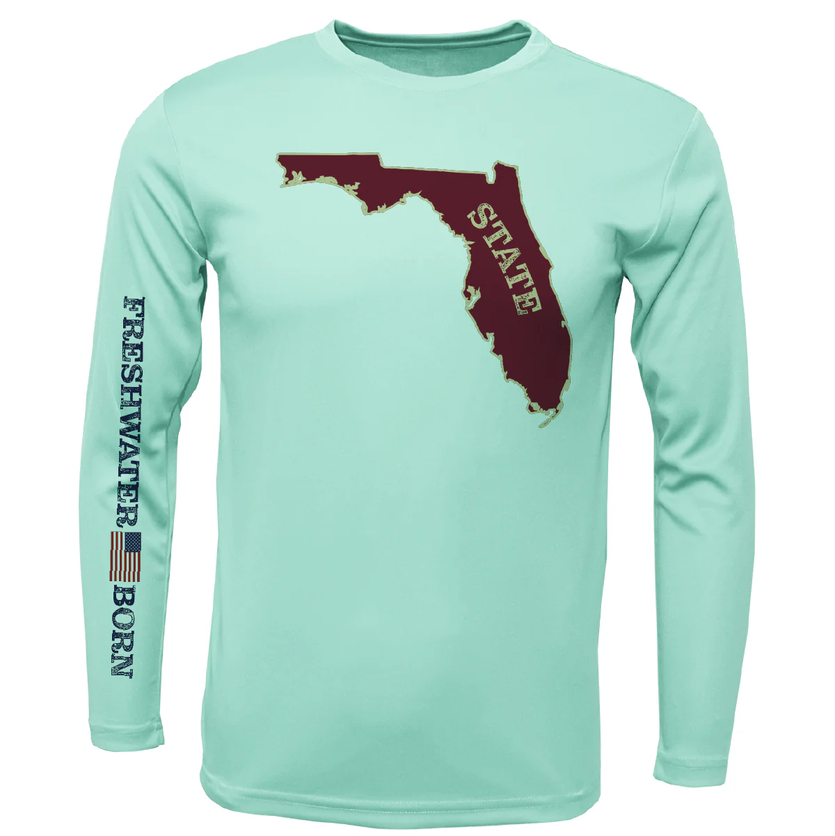 FSU Garnet and Gold Freshwater Born Boy's Long Sleeve UPF 50+ Dry-Fit Shirt - Image 9