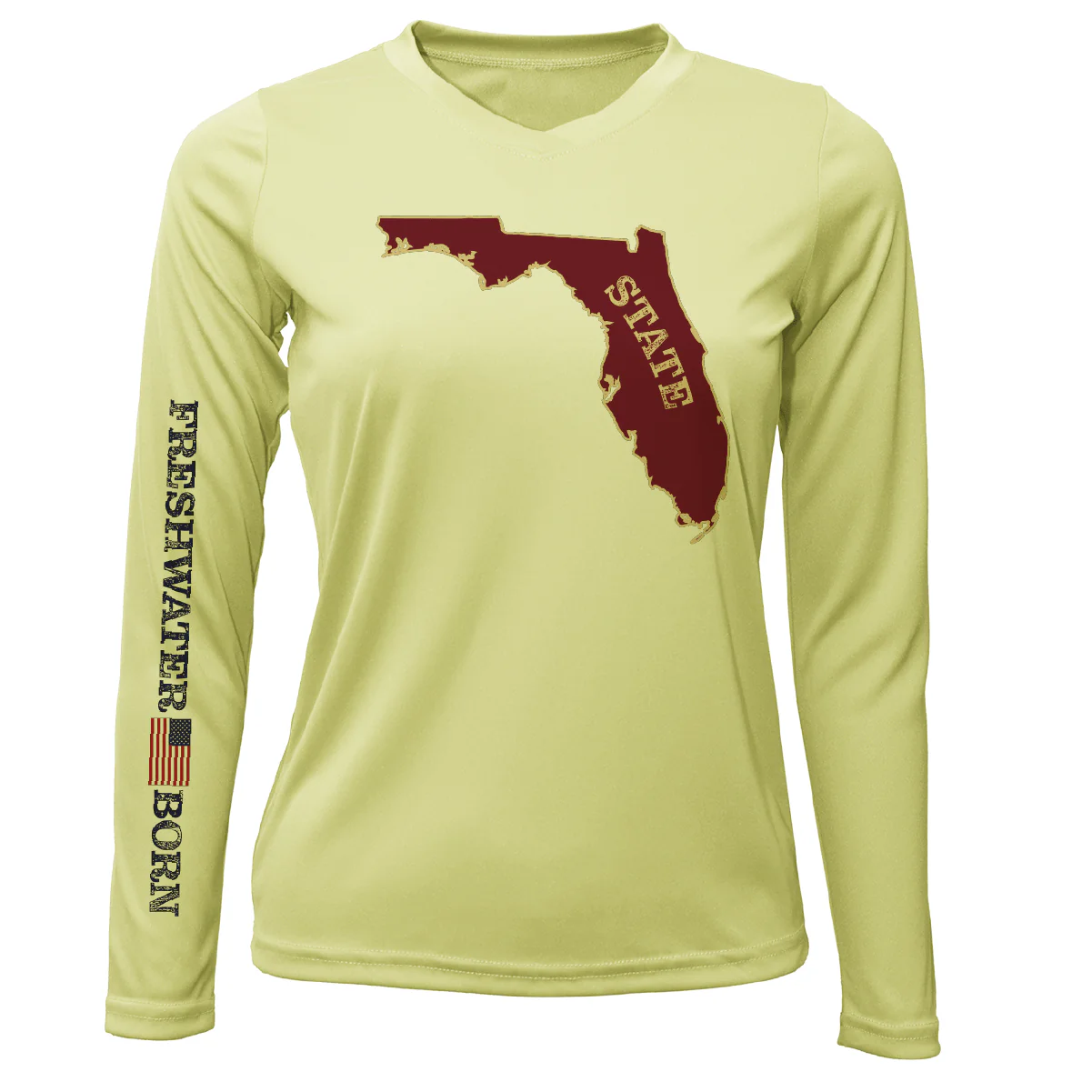 Garnet and Gold Freshwater Born Women's Long Sleeve UPF 50+ Dry-Fit Shirt - Image 8