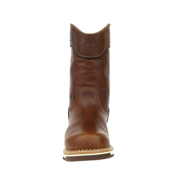 Georgia Boot Men's Amp LT Brown Wedge Waterproof Pull on Work Boot GB00369 - Image 4