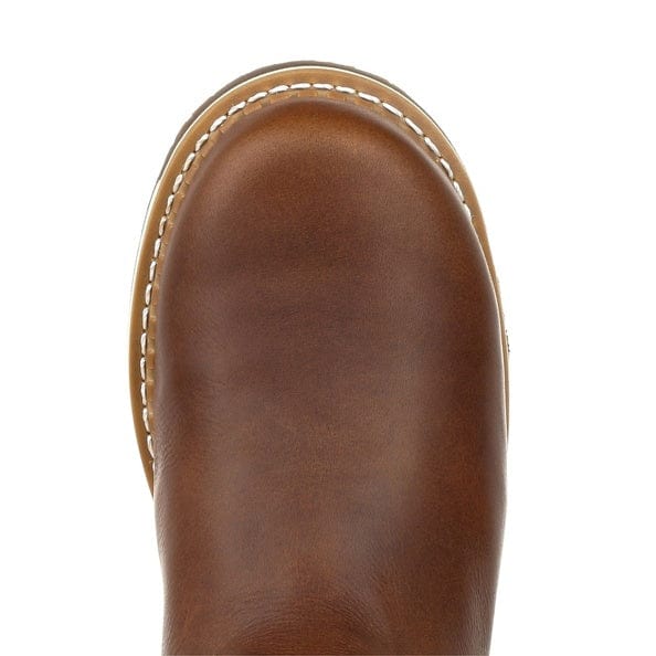 Georgia Boot Men's Amp LT Brown Wedge Waterproof Pull on Work Boot GB00369 - Image 6