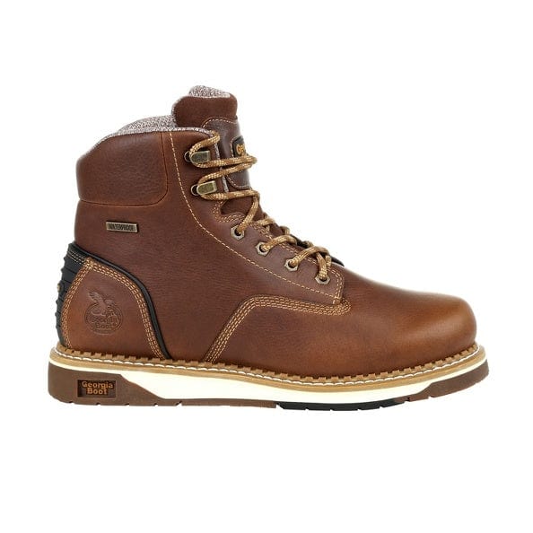 Georgia Boot Men's Amp LT Brown Wedge Waterproof Round Toe Work Boot GB00350 - Image 2