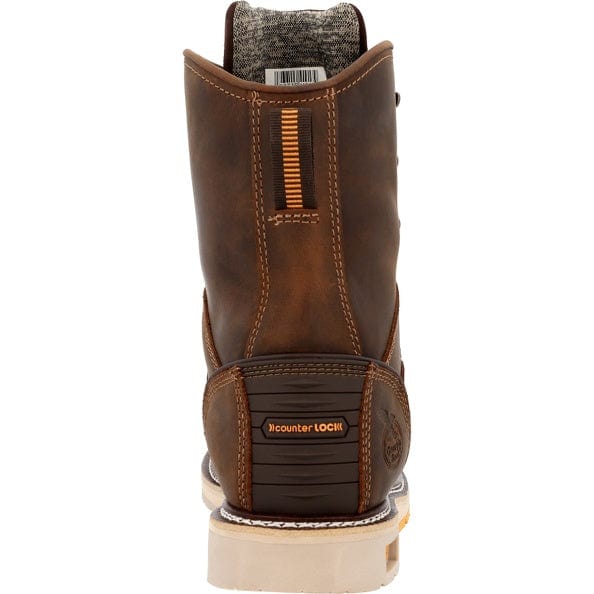 Georgia Boot Men's AMP LT Brown Wedge Waterproof Work Boot GB00593 - Image 6