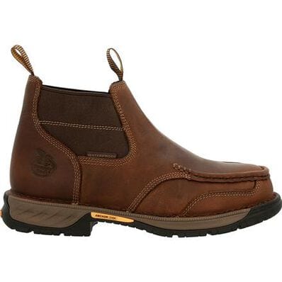 Georgia Boot Men's Athens 360 Brown Waterproof Steel Toe Chelsea Boots GB00440 - Image 2