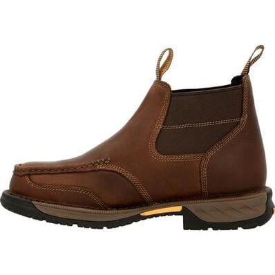 Georgia Boot Men's Athens 360 Brown Waterproof Steel Toe Chelsea Boots GB00440 - Image 3