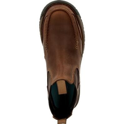 Georgia Boot Men's Athens 360 Brown Waterproof Steel Toe Chelsea Boots GB00440 - Image 5