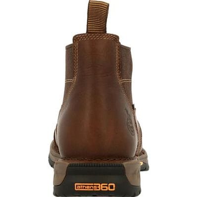 Georgia Boot Men's Athens 360 Brown Waterproof Steel Toe Chelsea Boots GB00440 - Image 6