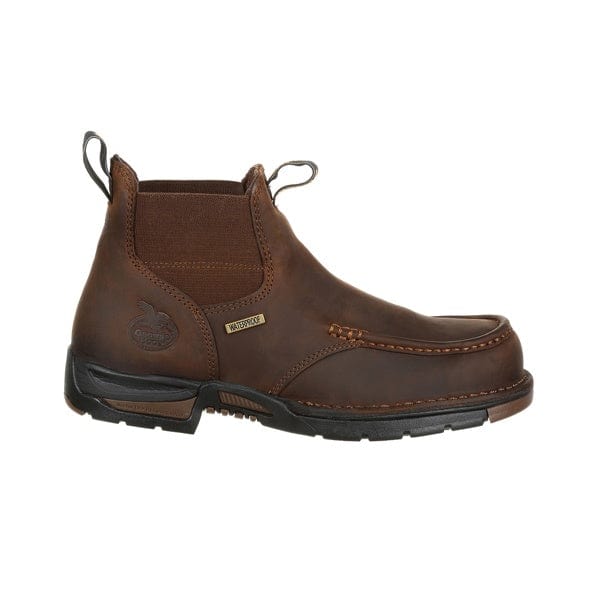 Georgia Boot Men's Athens Chelsea Dark Brown Moc Toe Work Boot GB00156 - Image 2