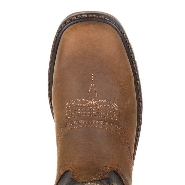 Georgia Boot Men's Black and Brown Square Toe Work Boot GB00266 - Image 5