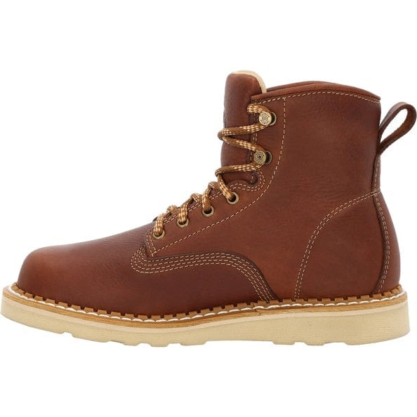 Georgia Boot Men's Brown Wedge Round Toe Work Boot GB00356 - Image 2