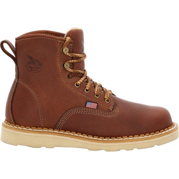 Georgia Boot Men's Brown Wedge Round Toe Work Boot GB00356 - Image 3