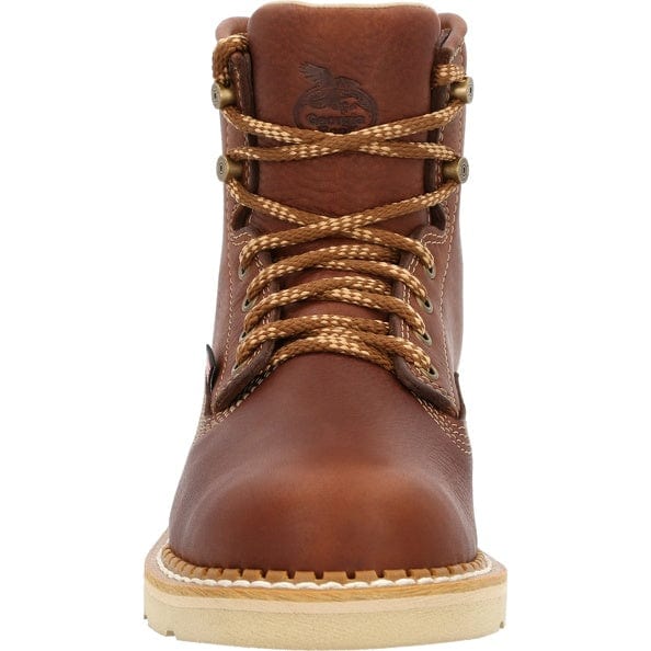 Georgia Boot Men's Brown Wedge Round Toe Work Boot GB00356 - Image 4