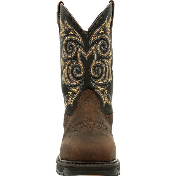 Georgia Boot Men's Carbo-Tec LT Brown and Black Steel Toe Work Boot GB00437 - Image 4