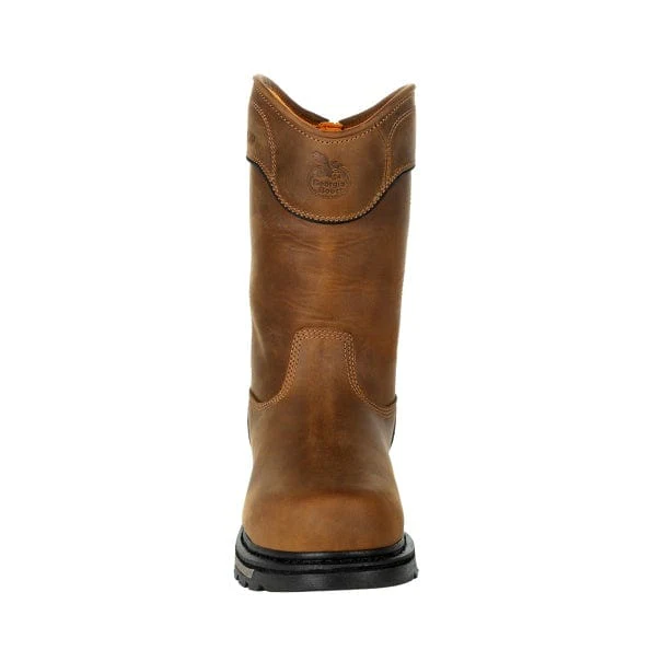 Georgia Boot Men's Carbo-Tec LTX Black and Brown Waterproof Composite Toe Pull on Work Boot GB00394 - Image 4