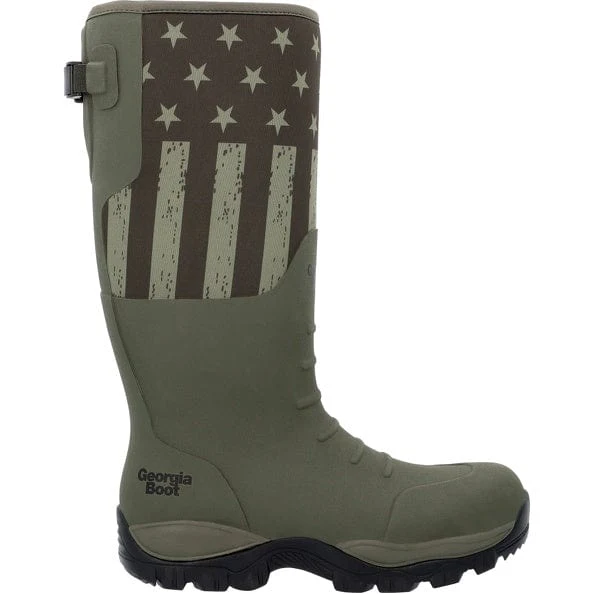 Georgia Boot Men's GBR Dark Green Rubber Pull On Work Boot GB00559 - Image 2