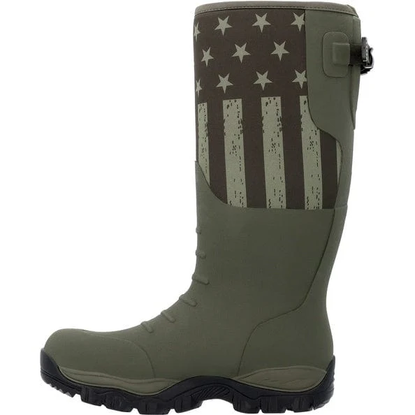 Georgia Boot Men's GBR Dark Green Rubber Pull On Work Boot GB00559 - Image 3