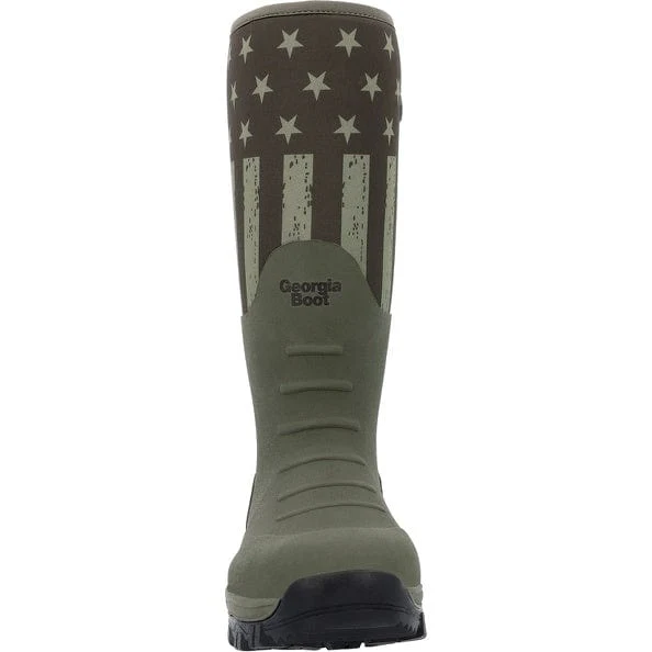 Georgia Boot Men's GBR Dark Green Rubber Pull On Work Boot GB00559 - Image 5