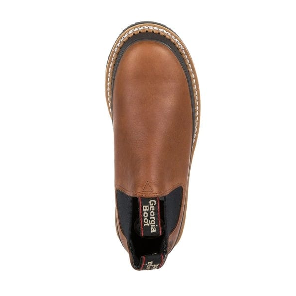 Georgia Boot Men's Georgia Giant Revamp Brown Romeo Moc Toe Shoe GB00320 - Image 5