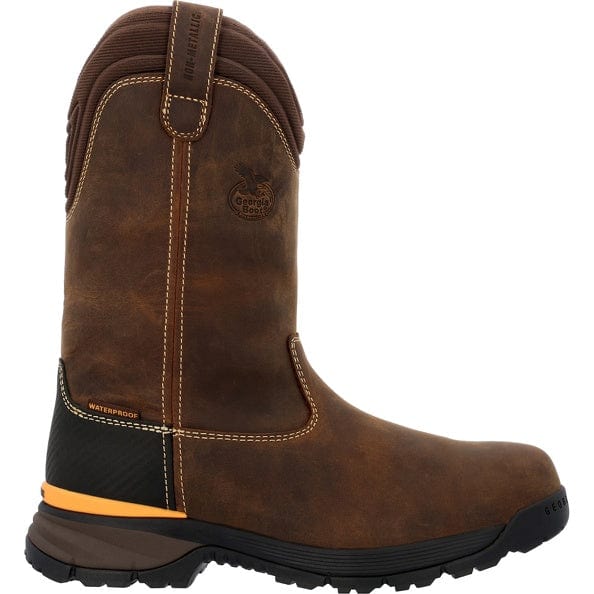 Georgia Boot Men's Wellington Brown TBD Waterproof Work Boot GB00598 - Image 2