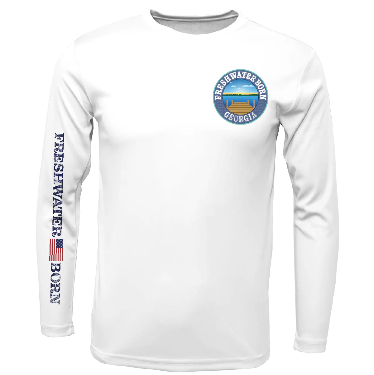 Georgia Freshwater Born "All For Rum and Rum For All" Men's Long Sleeve UPF 50+ Dry-Fit Shirt - Image 6