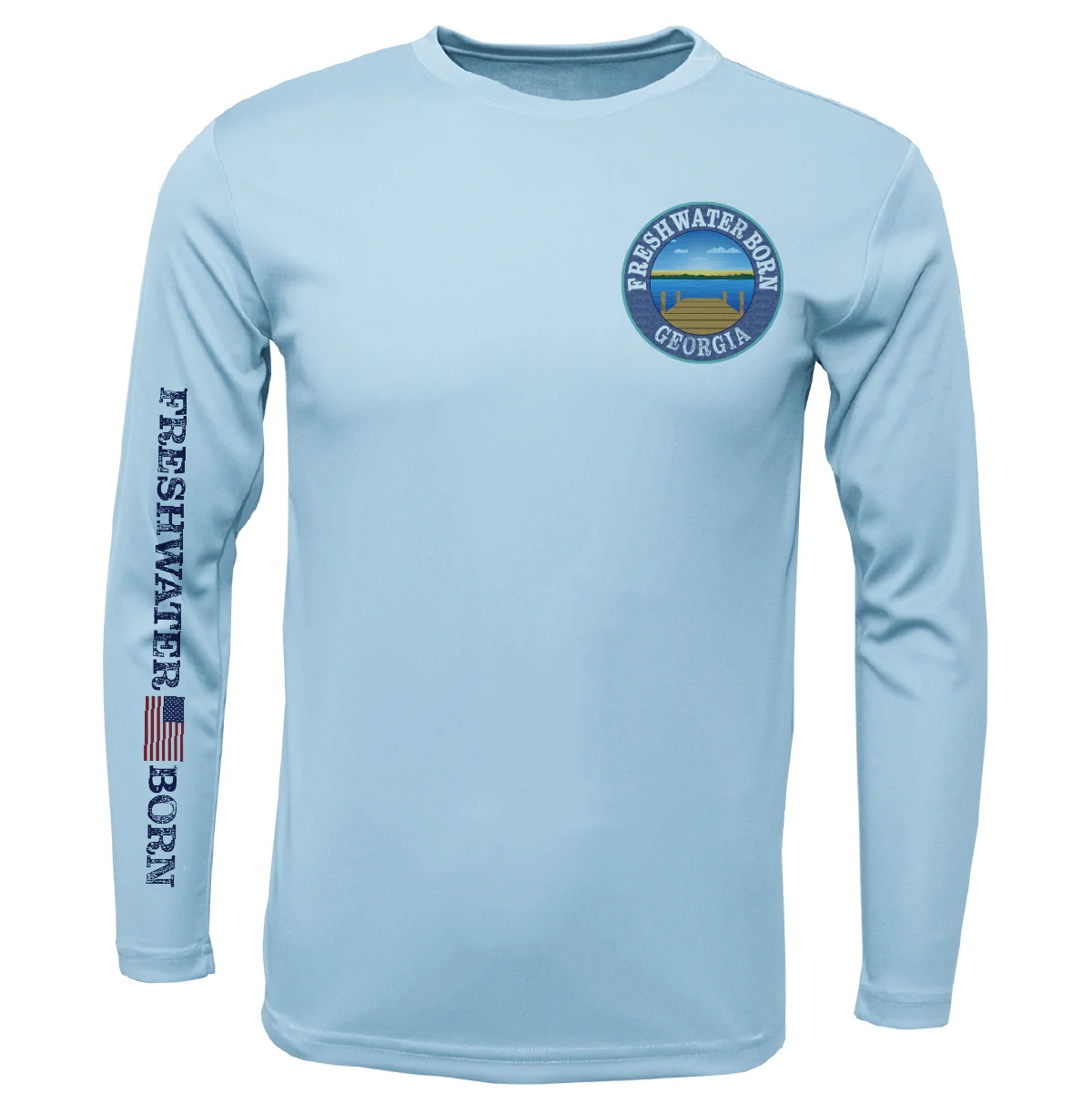 Georgia Freshwater Born "All For Rum and Rum For All" Men's Long Sleeve UPF 50+ Dry-Fit Shirt - Image 8