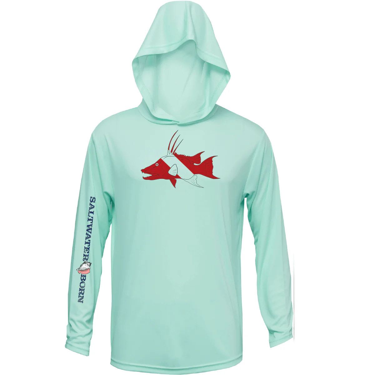 Hogfish Diver Long Sleeve UPF 50+ Dry-Fit Hoodie - Image 5