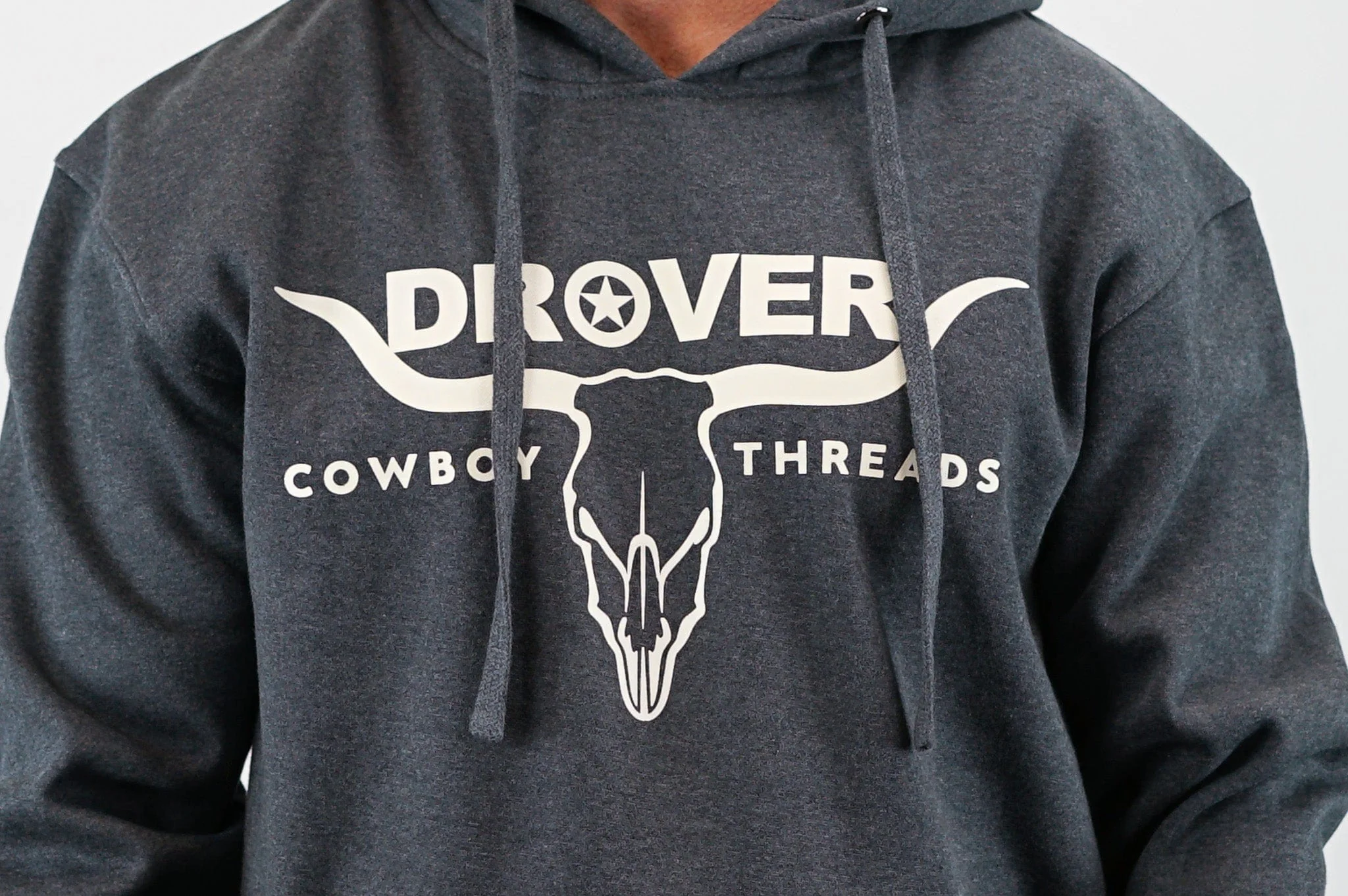 Hoodie, Drover Logo -Graphite Color - Image 2