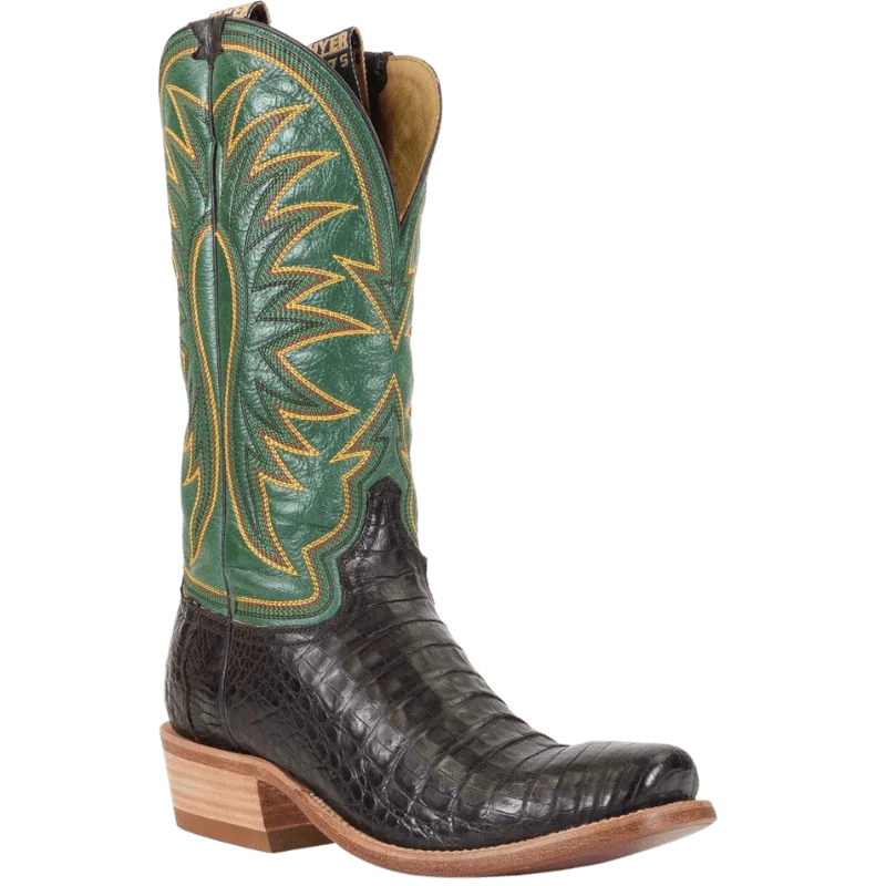 Hyer Men's Spearville Coffee/Grass Square Toe Cowboy Boots HM12006