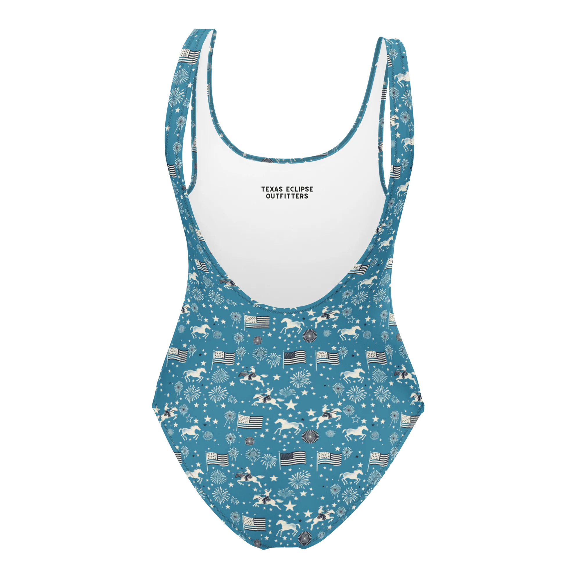 Independence Blues: Fourth of July Cowboy One-Piece Swimsuit - Image 4