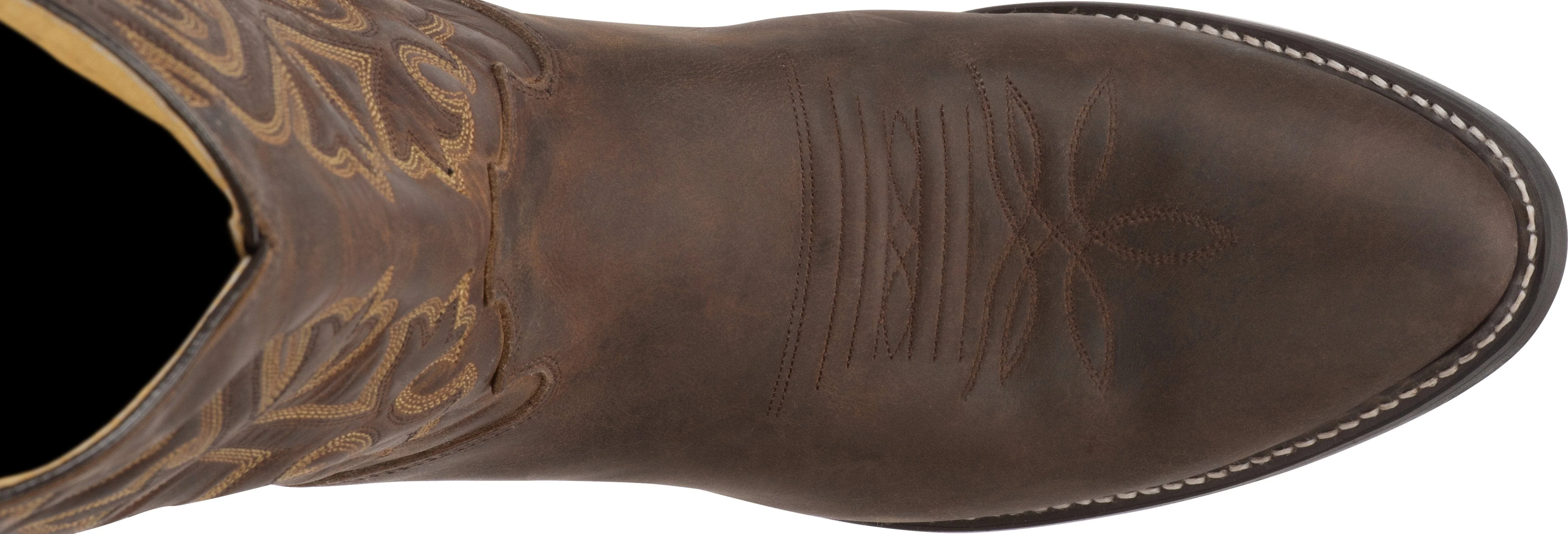 Justin Men's Buck Brown Round Toe Western Boots 2253 - Image 3