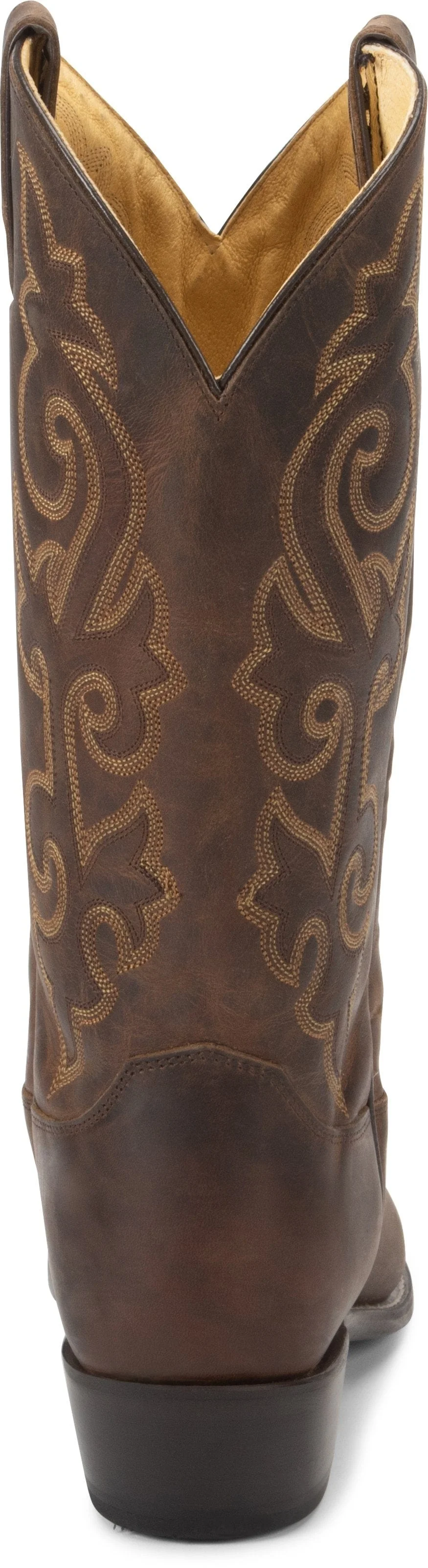 Justin Men's Buck Brown Round Toe Western Boots 2253 - Image 6