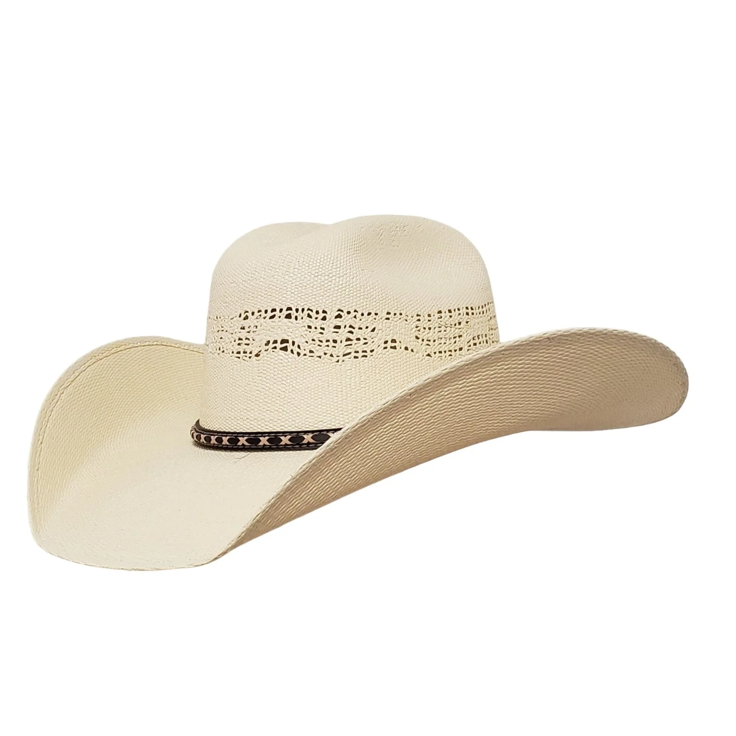 Gone Country Justin Ivory - Straw Bangora Cowboy Hat