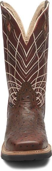 Justin Men’s Derrickman Ostrich Print Comp Toe Work Boots SE4835 - Image 5