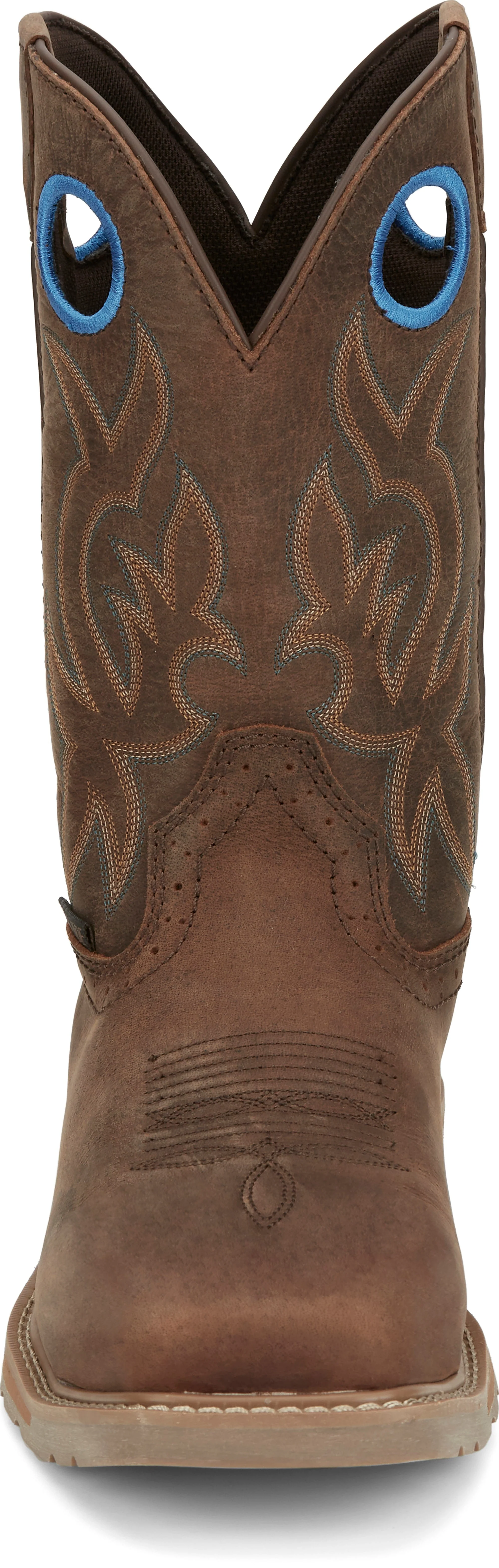 Justin Men's All Around Walnut Brown Steel Toe Waterproof Work Boots SE3115 - Image 6