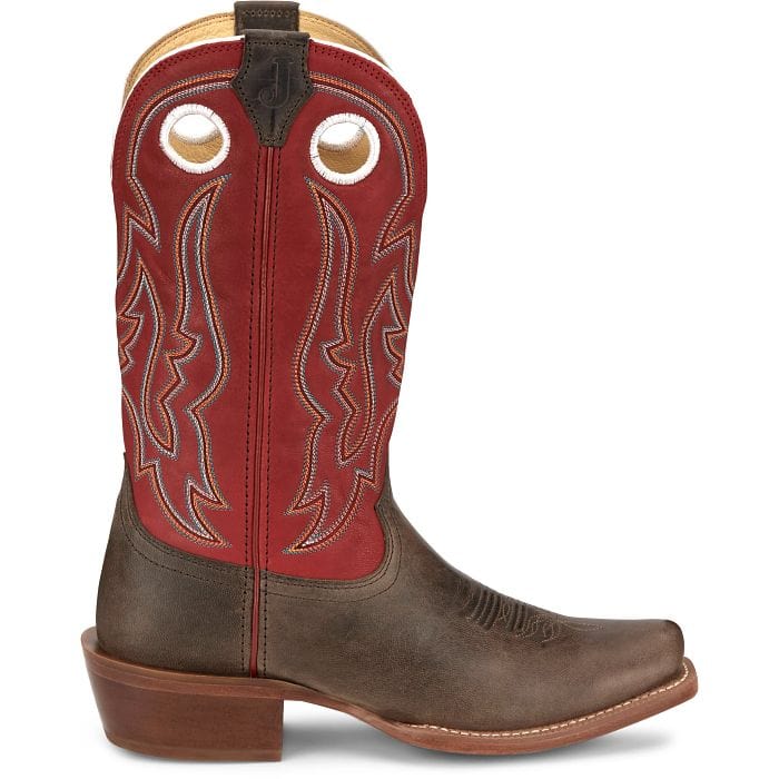 Justin Men's Ante Up Red Goat Western Boots FN7245 - Image 2