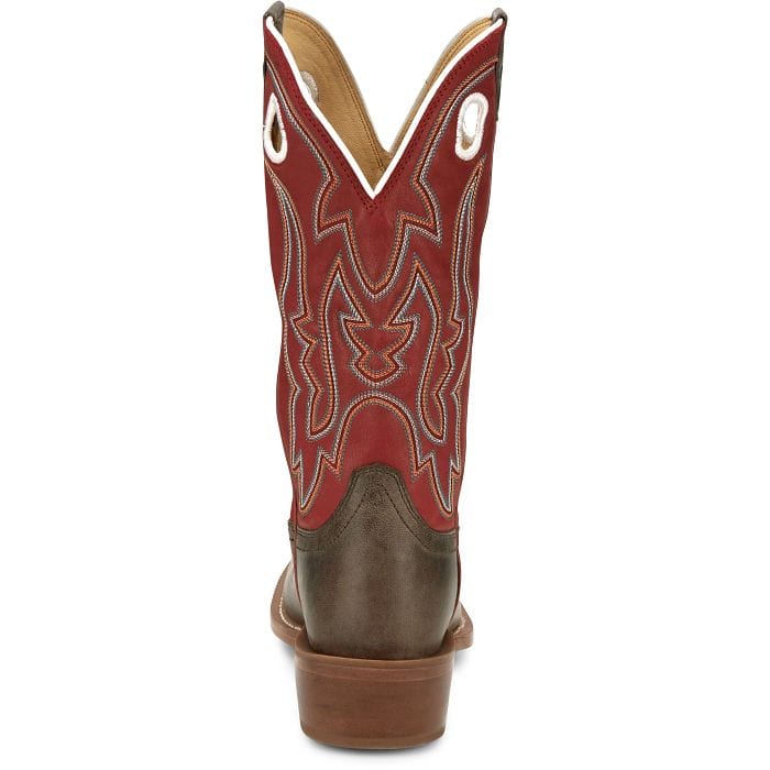 Justin Men's Ante Up Red Goat Western Boots FN7245 - Image 4