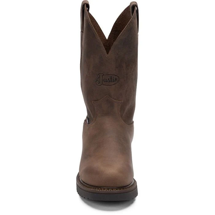 Justin Men's Balusters Bay Gaucho Brown Work Boots 4444 - Image 3