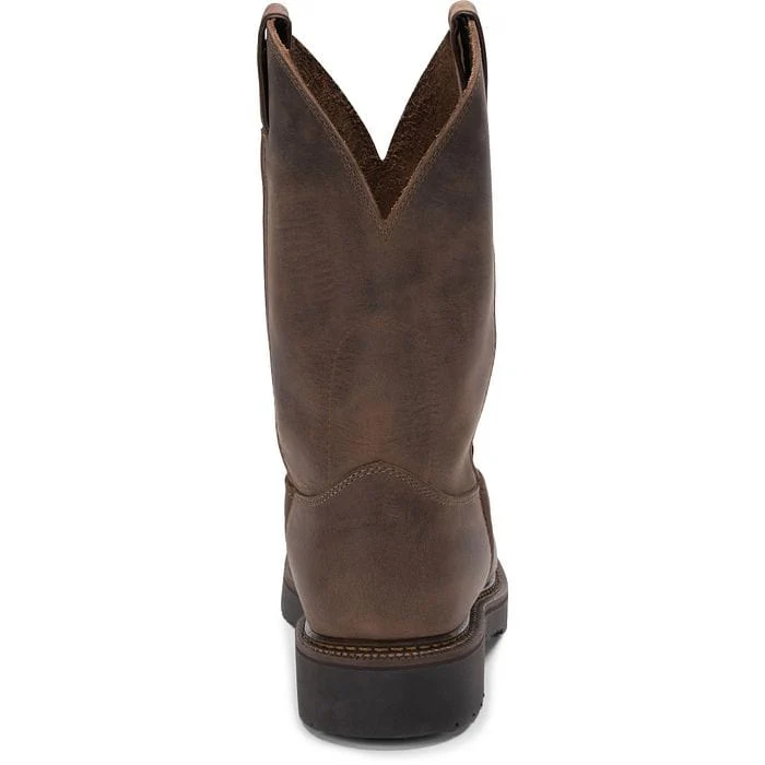 Justin Men's Balusters Bay Gaucho Brown Work Boots 4444 - Image 5