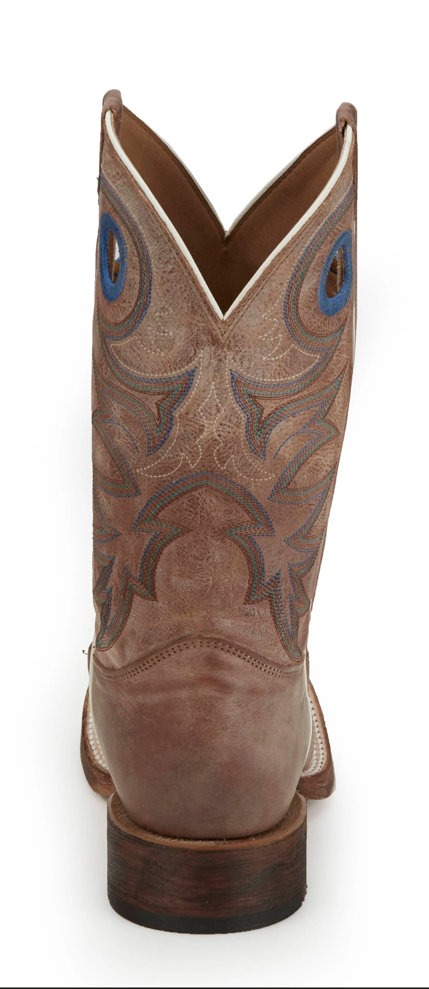 Justin Men's Bent Rail Caddo Tan Square Toe Western Boots BR744 - Image 7