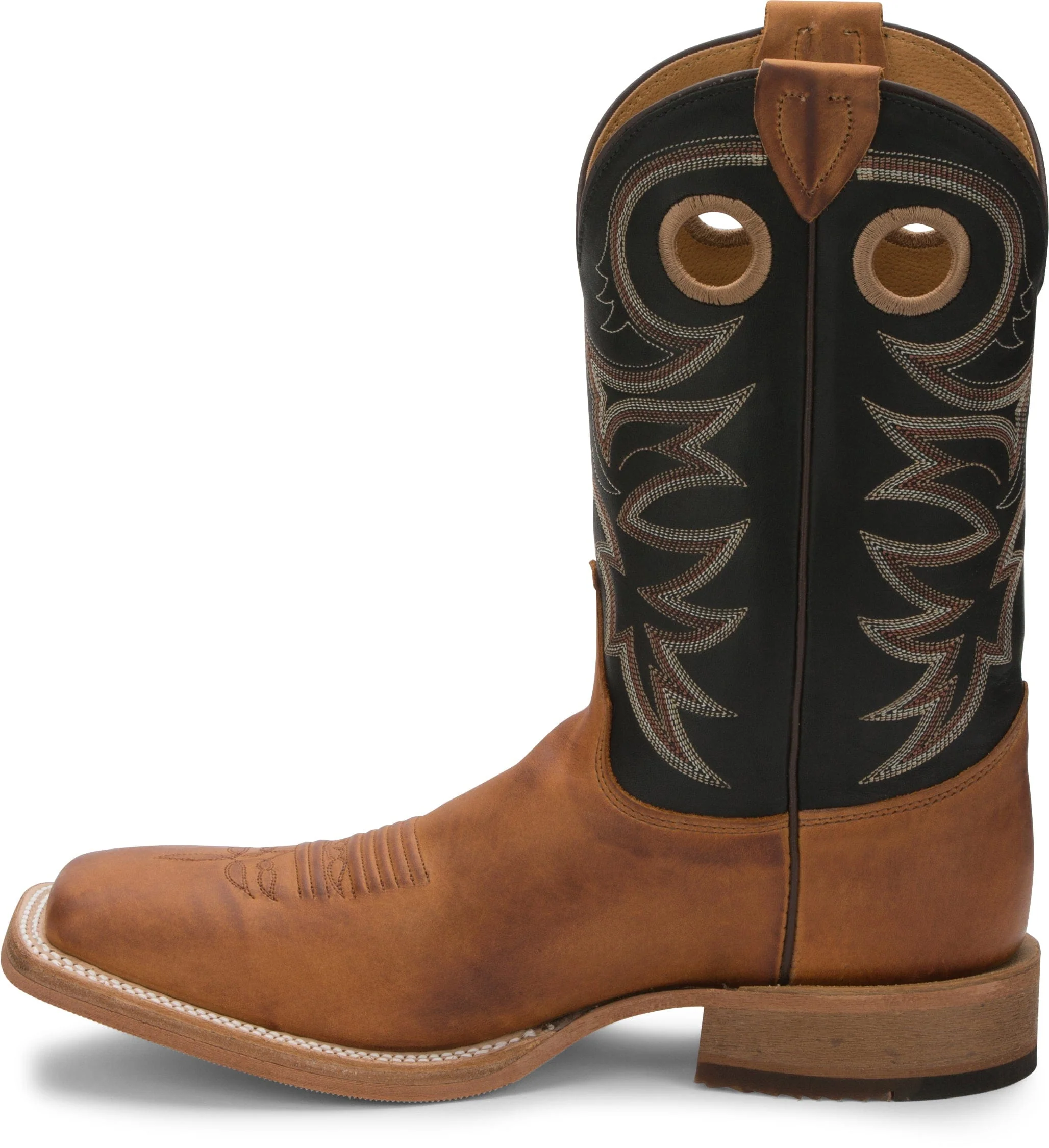Justin Men's Bent Rail Caddo Copper Brown Western Boots BR740 - Image 3