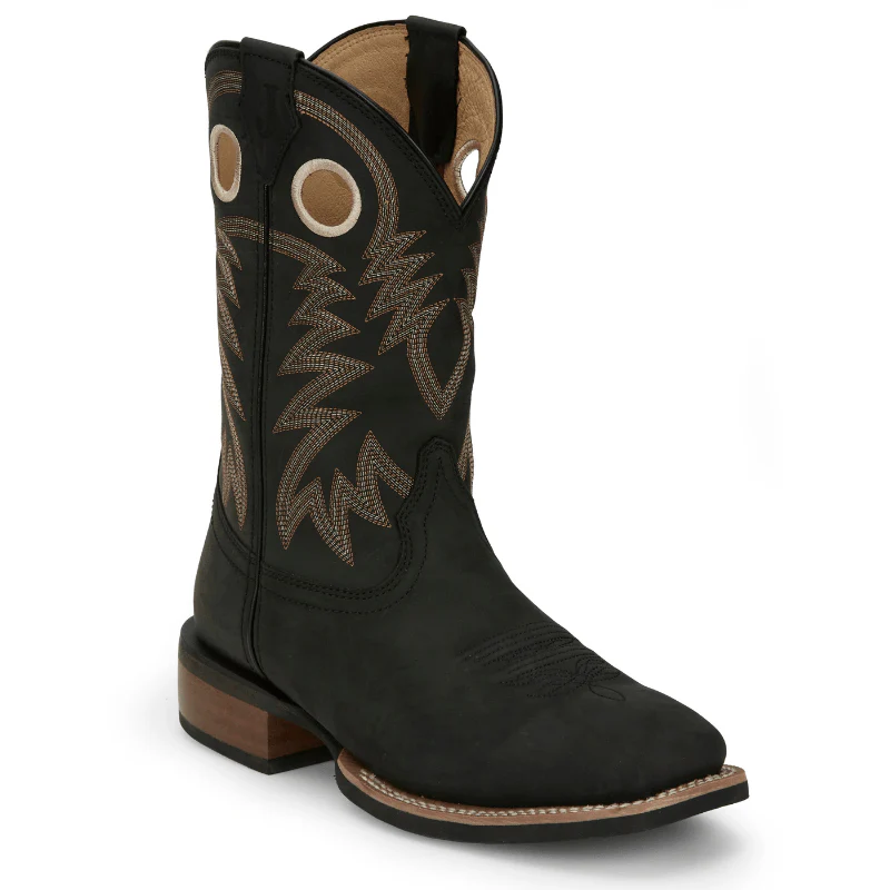 Justin Men's Black Frontier Show Stopper Western Boots FN7122