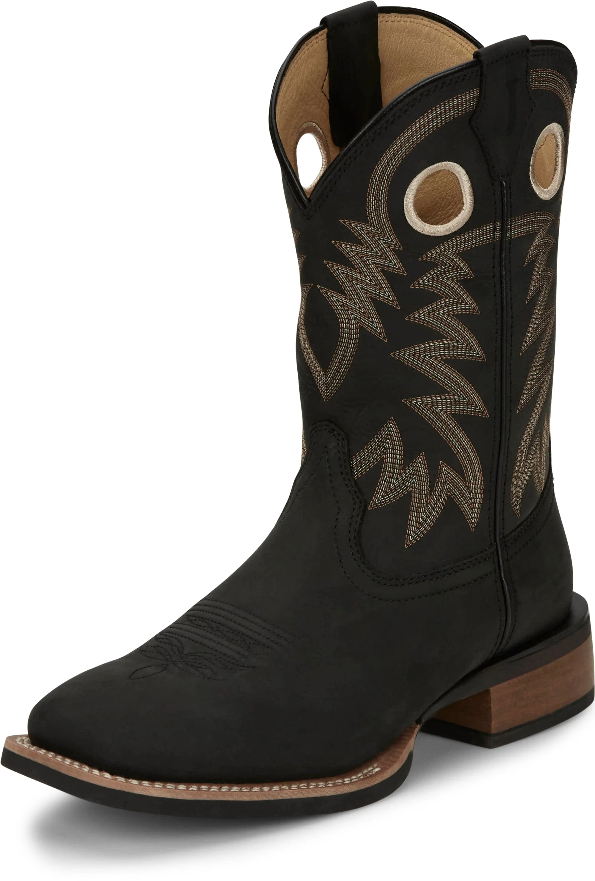 Justin Men's Black Frontier Show Stopper Western Boots FN7122 - Image 2